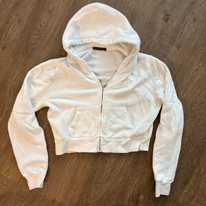Brandy Melville Soft White Hoodie
